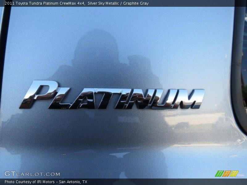 Silver Sky Metallic / Graphite Gray 2011 Toyota Tundra Platinum CrewMax 4x4