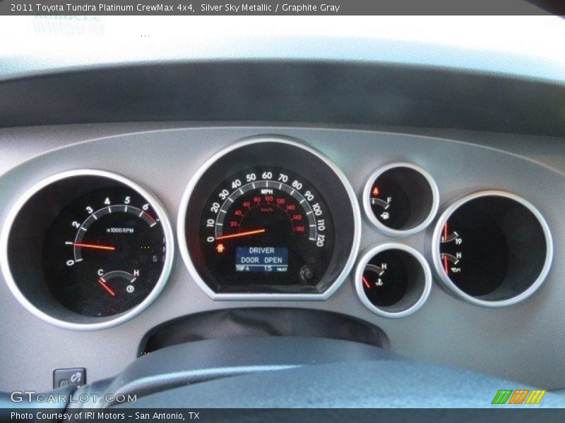 Silver Sky Metallic / Graphite Gray 2011 Toyota Tundra Platinum CrewMax 4x4