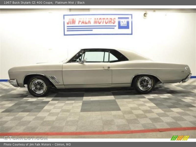 Platinum Mist / Black 1967 Buick Skylark GS 400 Coupe