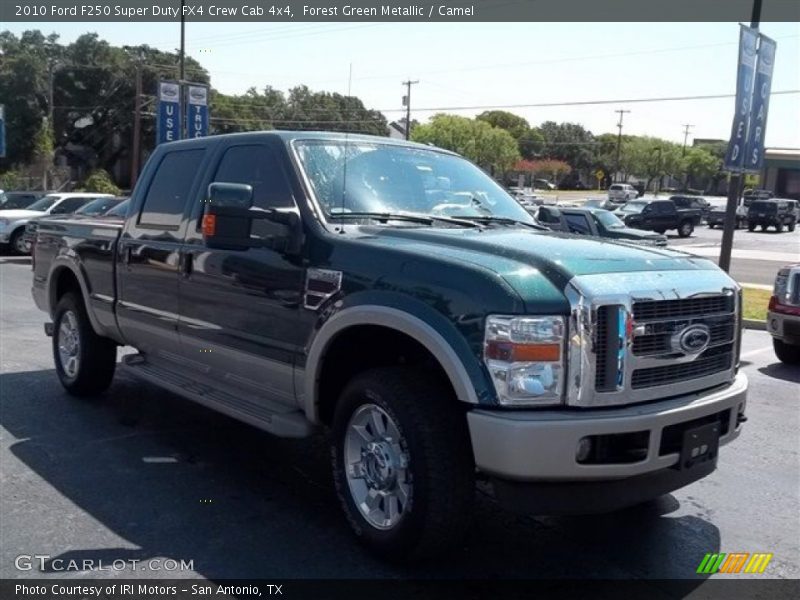 Forest Green Metallic / Camel 2010 Ford F250 Super Duty FX4 Crew Cab 4x4