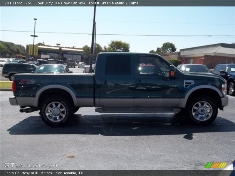 Forest Green Metallic / Camel 2010 Ford F250 Super Duty FX4 Crew Cab 4x4