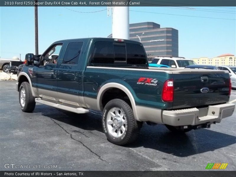 Forest Green Metallic / Camel 2010 Ford F250 Super Duty FX4 Crew Cab 4x4