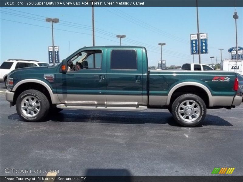 Forest Green Metallic / Camel 2010 Ford F250 Super Duty FX4 Crew Cab 4x4
