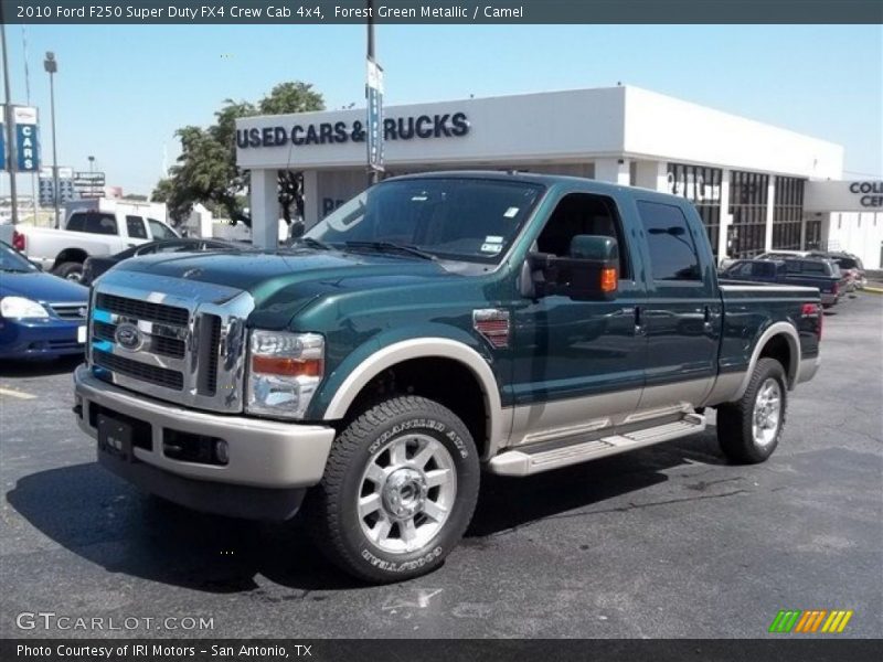 Forest Green Metallic / Camel 2010 Ford F250 Super Duty FX4 Crew Cab 4x4