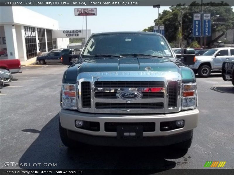 Forest Green Metallic / Camel 2010 Ford F250 Super Duty FX4 Crew Cab 4x4