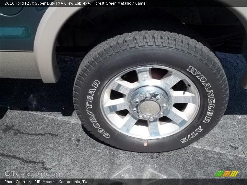 Forest Green Metallic / Camel 2010 Ford F250 Super Duty FX4 Crew Cab 4x4