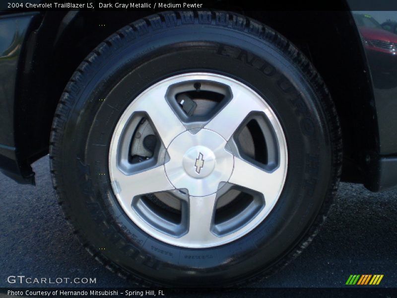 Dark Gray Metallic / Medium Pewter 2004 Chevrolet TrailBlazer LS