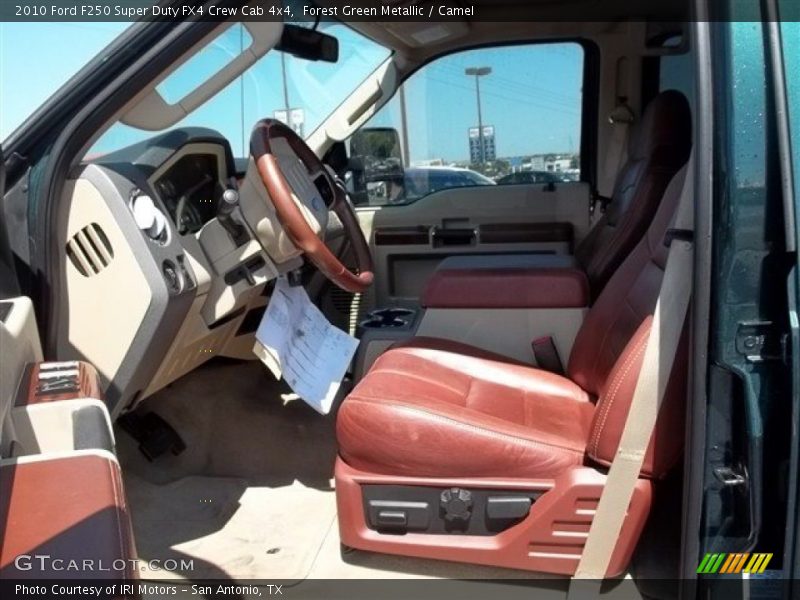 Forest Green Metallic / Camel 2010 Ford F250 Super Duty FX4 Crew Cab 4x4