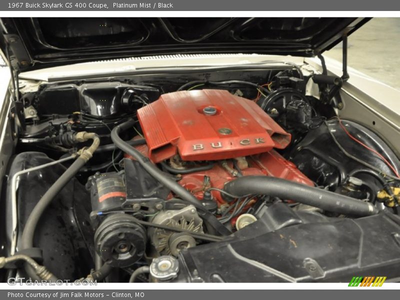 Platinum Mist / Black 1967 Buick Skylark GS 400 Coupe
