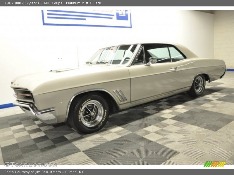 Platinum Mist / Black 1967 Buick Skylark GS 400 Coupe