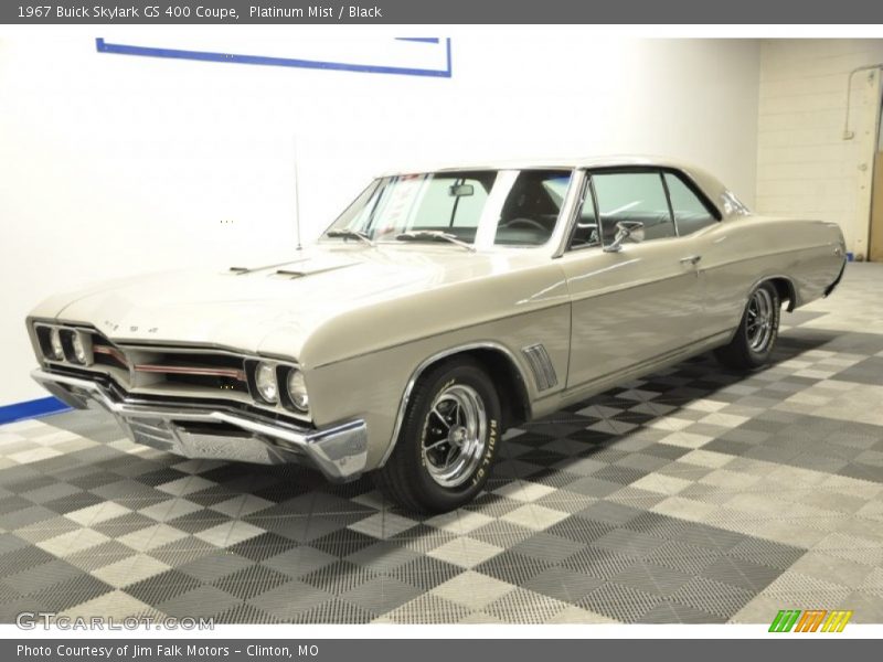 Platinum Mist / Black 1967 Buick Skylark GS 400 Coupe