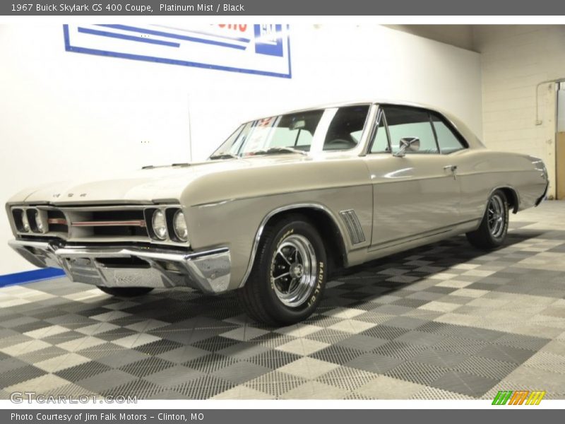 Platinum Mist / Black 1967 Buick Skylark GS 400 Coupe
