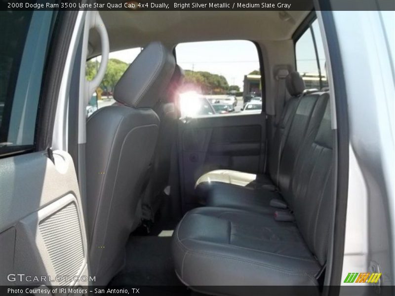 Bright Silver Metallic / Medium Slate Gray 2008 Dodge Ram 3500 Lone Star Quad Cab 4x4 Dually