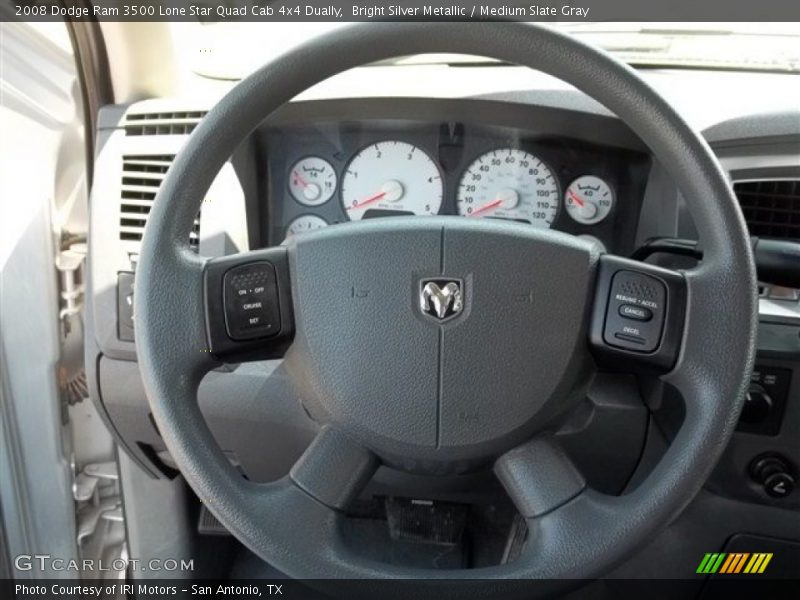 Bright Silver Metallic / Medium Slate Gray 2008 Dodge Ram 3500 Lone Star Quad Cab 4x4 Dually