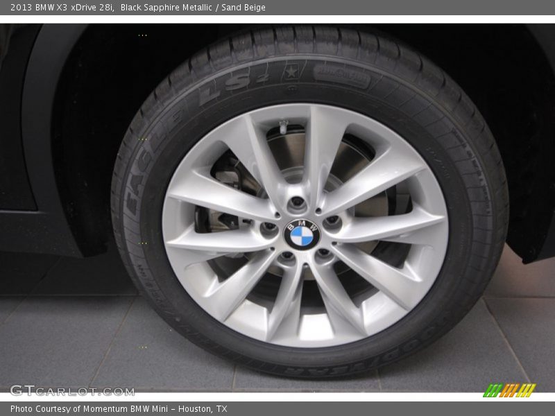 Black Sapphire Metallic / Sand Beige 2013 BMW X3 xDrive 28i