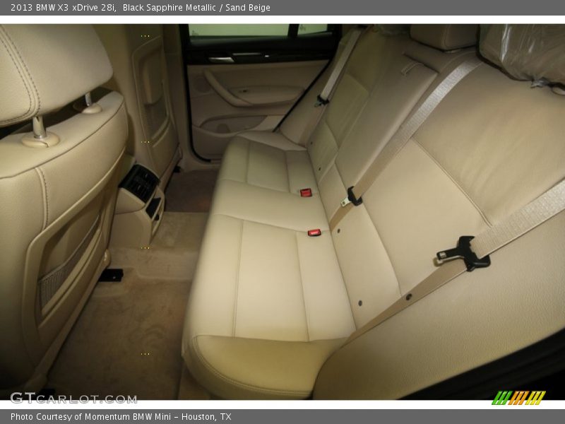 Black Sapphire Metallic / Sand Beige 2013 BMW X3 xDrive 28i
