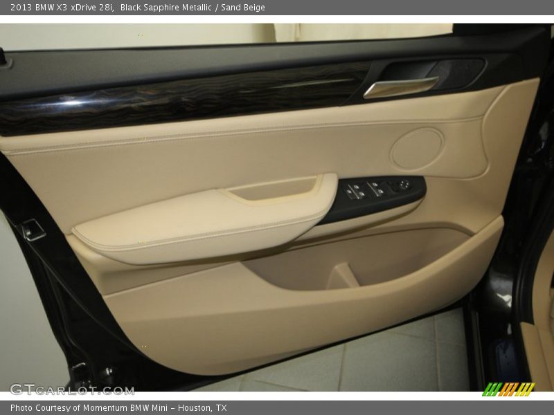 Black Sapphire Metallic / Sand Beige 2013 BMW X3 xDrive 28i
