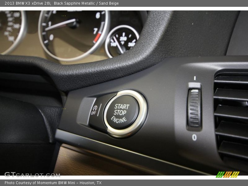 Black Sapphire Metallic / Sand Beige 2013 BMW X3 xDrive 28i