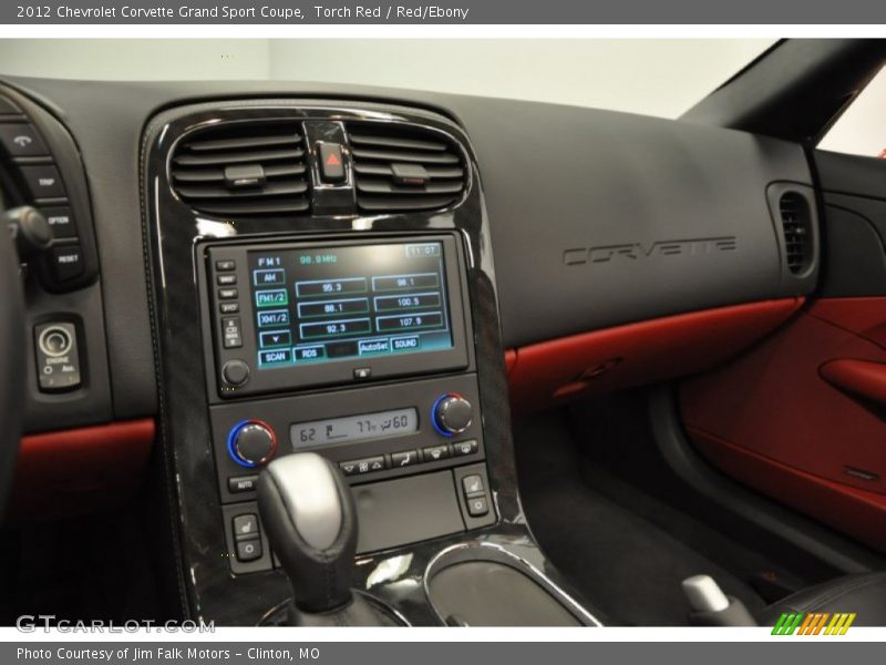 Controls of 2012 Corvette Grand Sport Coupe