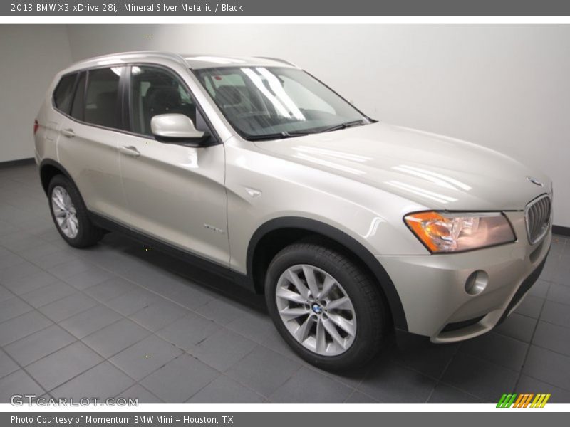 Mineral Silver Metallic / Black 2013 BMW X3 xDrive 28i