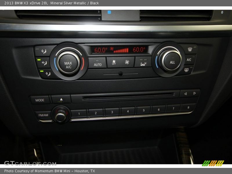 Mineral Silver Metallic / Black 2013 BMW X3 xDrive 28i