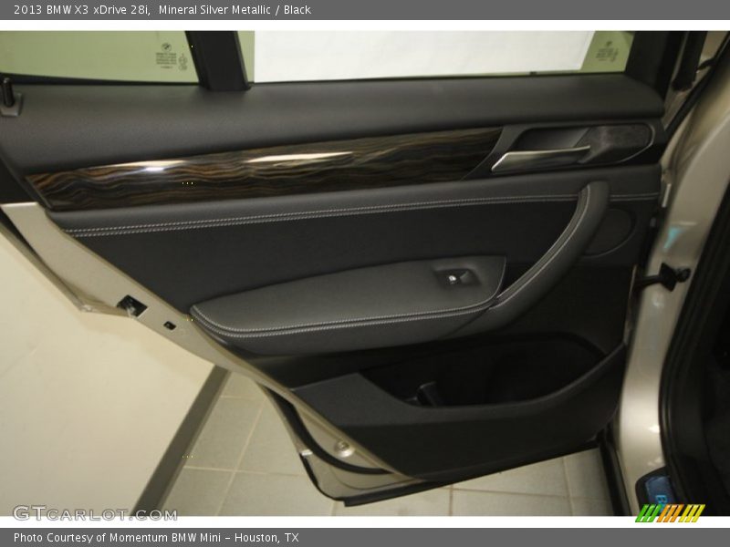 Mineral Silver Metallic / Black 2013 BMW X3 xDrive 28i
