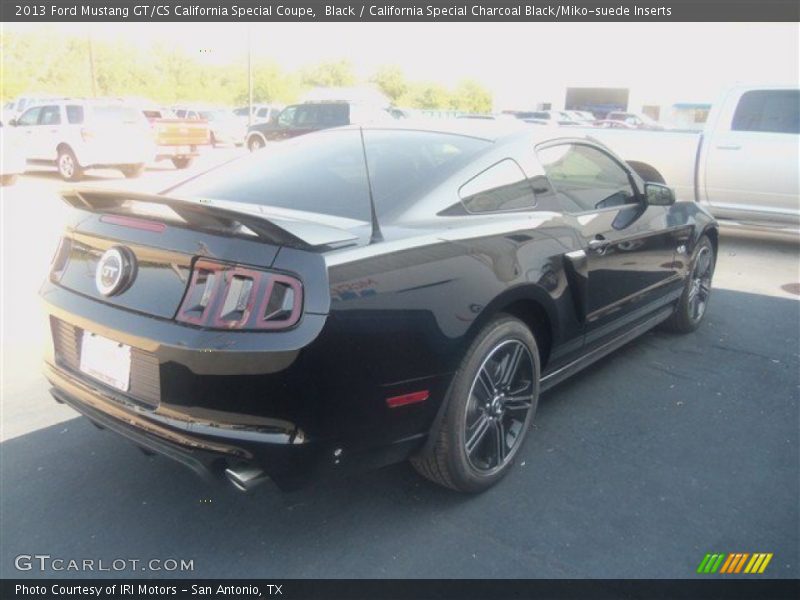 Black / California Special Charcoal Black/Miko-suede Inserts 2013 Ford Mustang GT/CS California Special Coupe