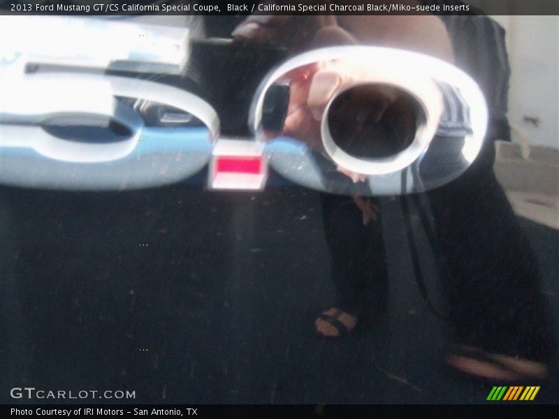 Black / California Special Charcoal Black/Miko-suede Inserts 2013 Ford Mustang GT/CS California Special Coupe