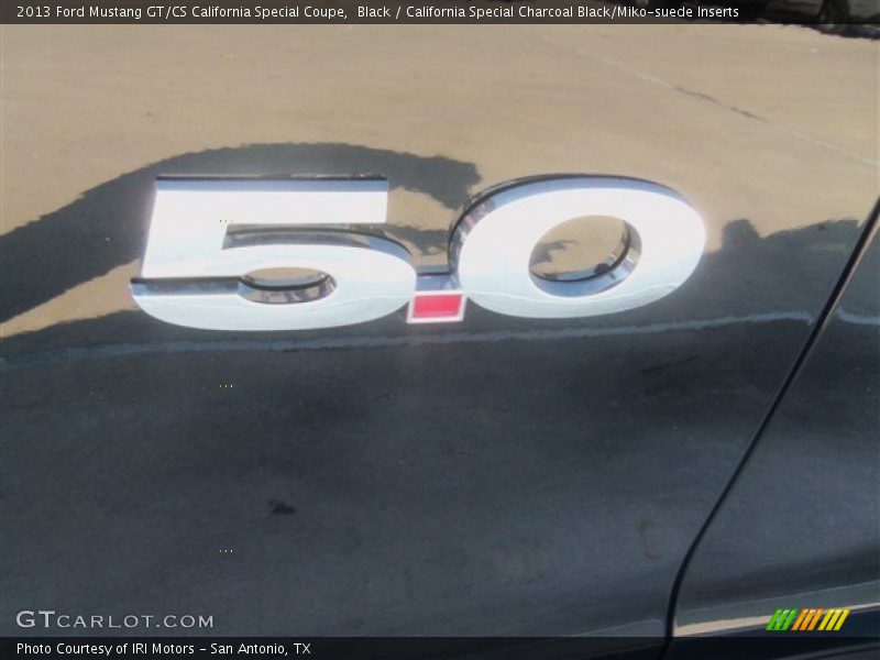 Black / California Special Charcoal Black/Miko-suede Inserts 2013 Ford Mustang GT/CS California Special Coupe
