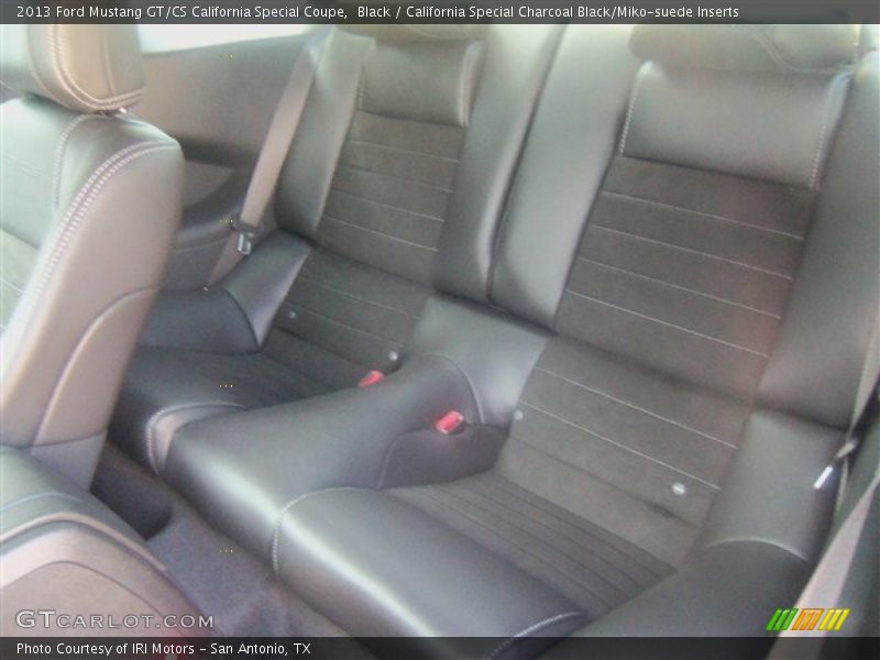 Black / California Special Charcoal Black/Miko-suede Inserts 2013 Ford Mustang GT/CS California Special Coupe
