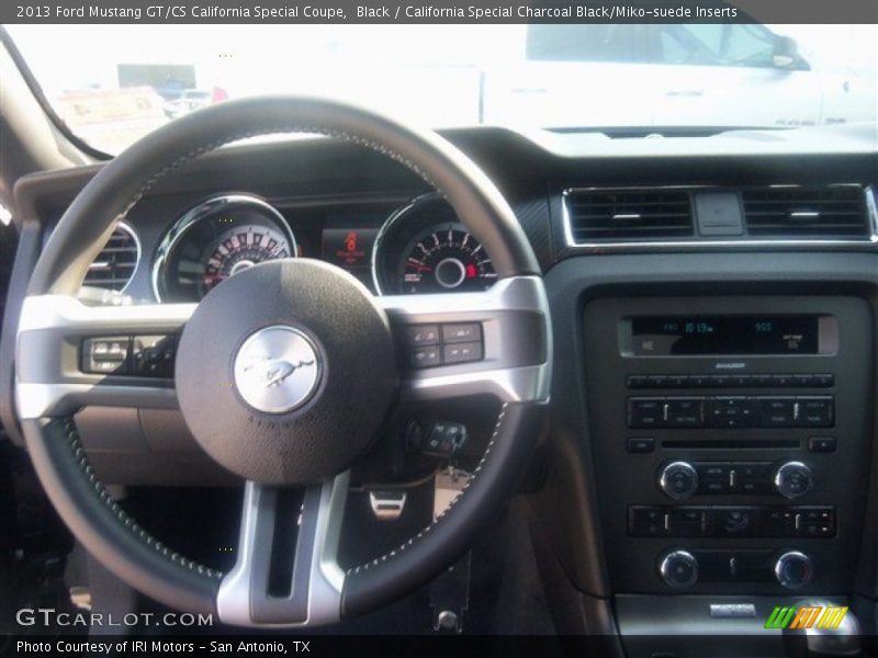 Black / California Special Charcoal Black/Miko-suede Inserts 2013 Ford Mustang GT/CS California Special Coupe