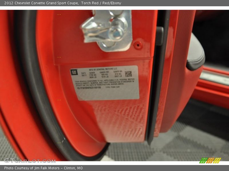 Torch Red / Red/Ebony 2012 Chevrolet Corvette Grand Sport Coupe