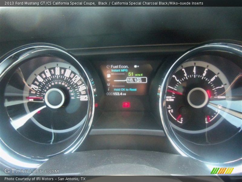 Black / California Special Charcoal Black/Miko-suede Inserts 2013 Ford Mustang GT/CS California Special Coupe