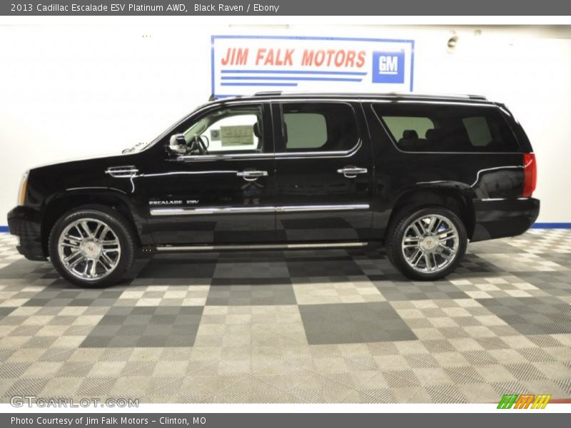 Black Raven / Ebony 2013 Cadillac Escalade ESV Platinum AWD