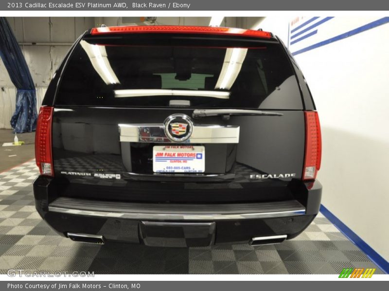 Black Raven / Ebony 2013 Cadillac Escalade ESV Platinum AWD