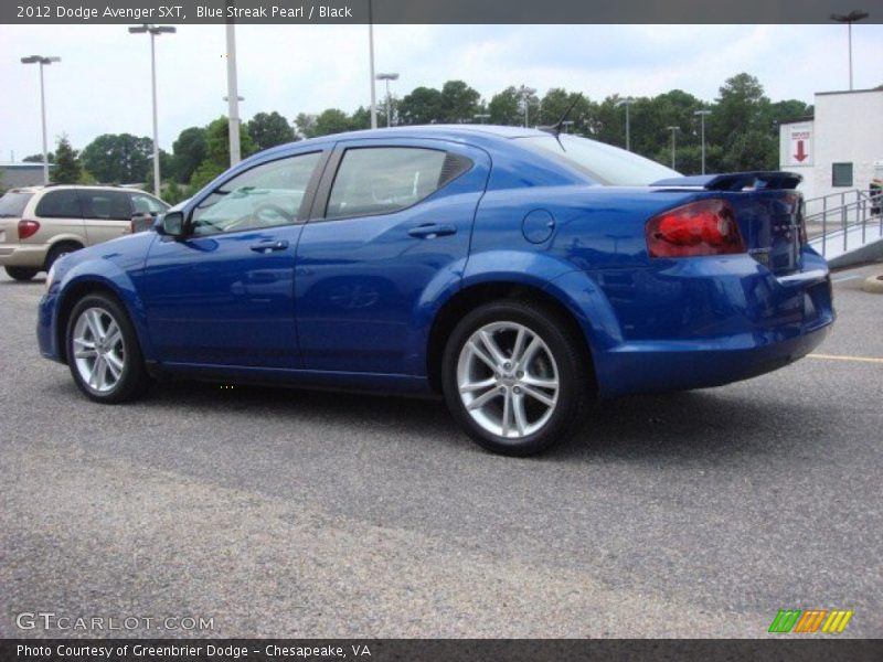 Blue Streak Pearl / Black 2012 Dodge Avenger SXT