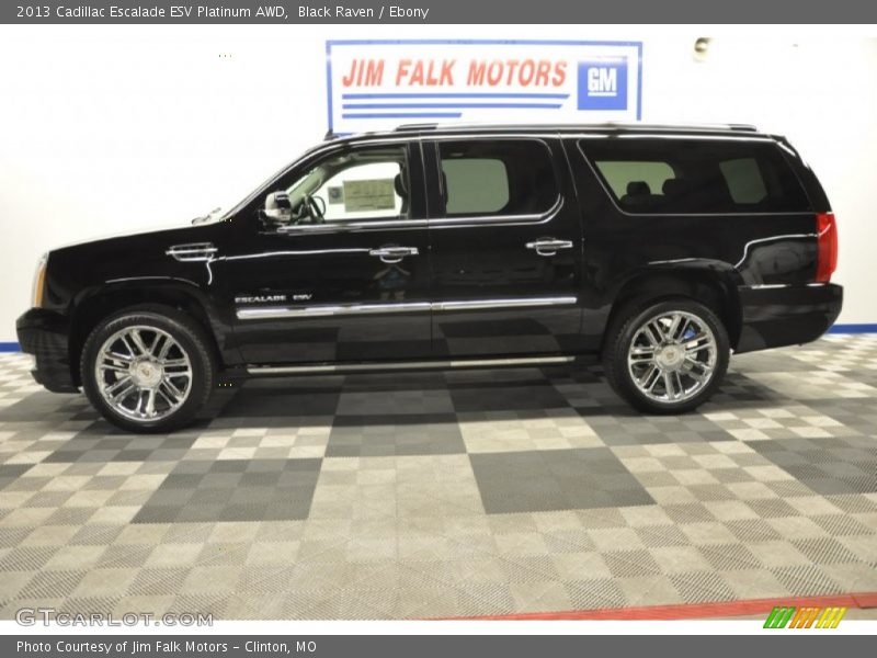 Black Raven / Ebony 2013 Cadillac Escalade ESV Platinum AWD