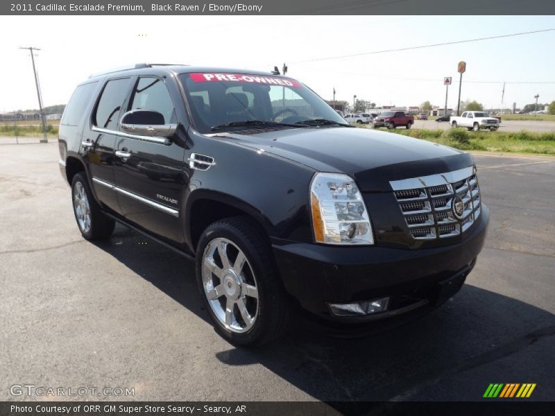 Black Raven / Ebony/Ebony 2011 Cadillac Escalade Premium