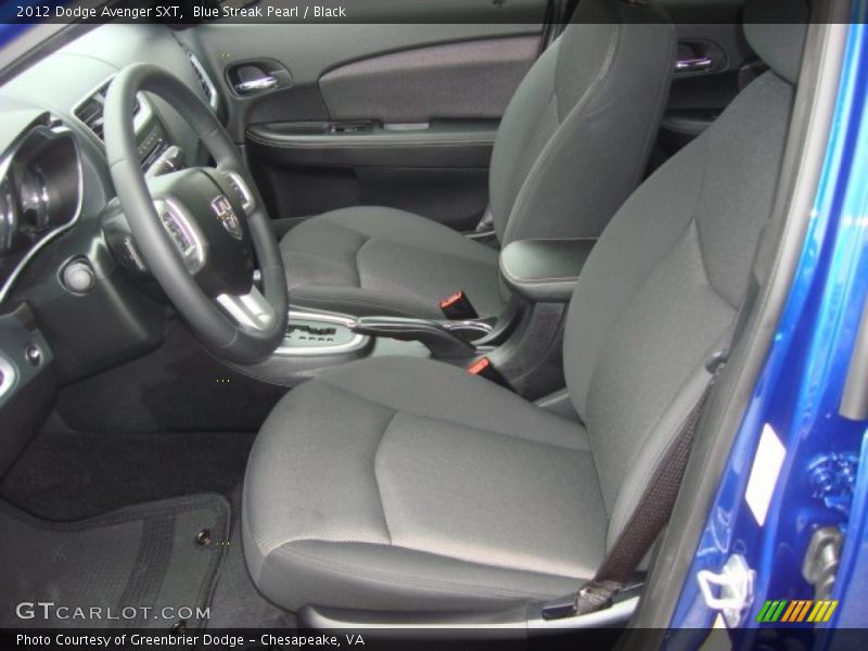 Blue Streak Pearl / Black 2012 Dodge Avenger SXT