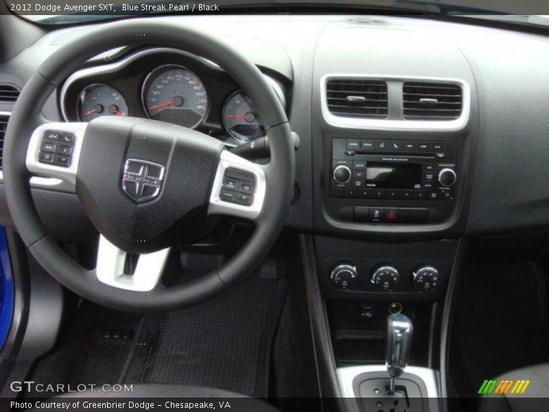 Blue Streak Pearl / Black 2012 Dodge Avenger SXT