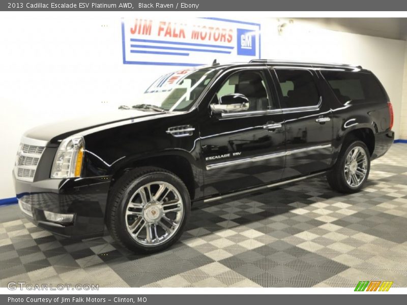 Black Raven / Ebony 2013 Cadillac Escalade ESV Platinum AWD