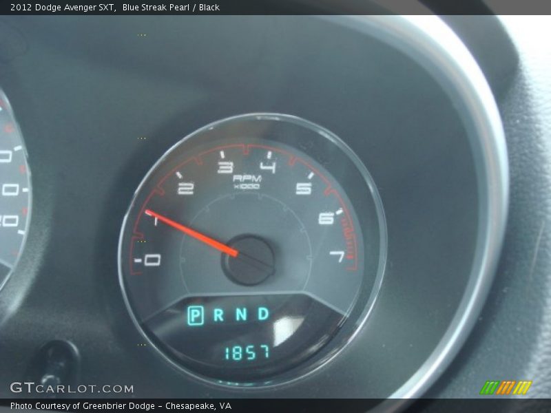 Blue Streak Pearl / Black 2012 Dodge Avenger SXT