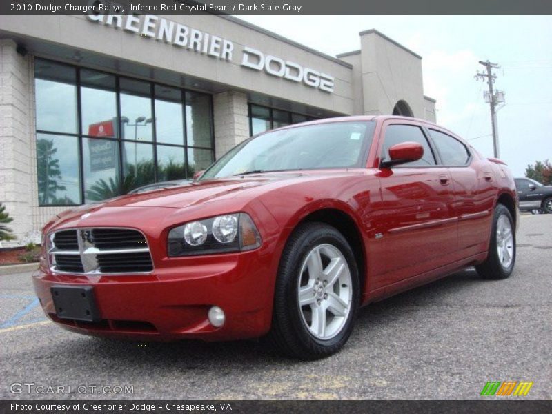 Inferno Red Crystal Pearl / Dark Slate Gray 2010 Dodge Charger Rallye