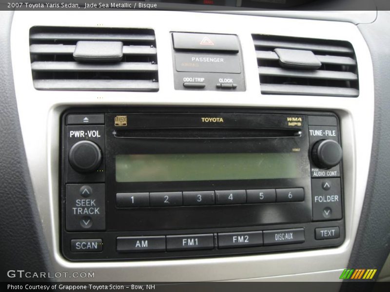Jade Sea Metallic / Bisque 2007 Toyota Yaris Sedan