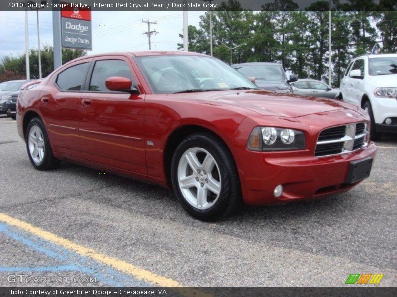 Inferno Red Crystal Pearl / Dark Slate Gray 2010 Dodge Charger Rallye