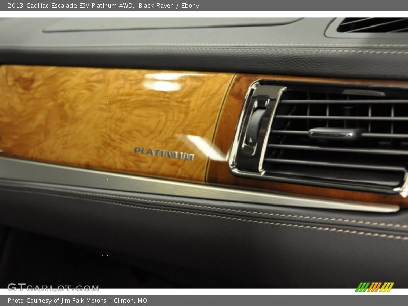 Black Raven / Ebony 2013 Cadillac Escalade ESV Platinum AWD