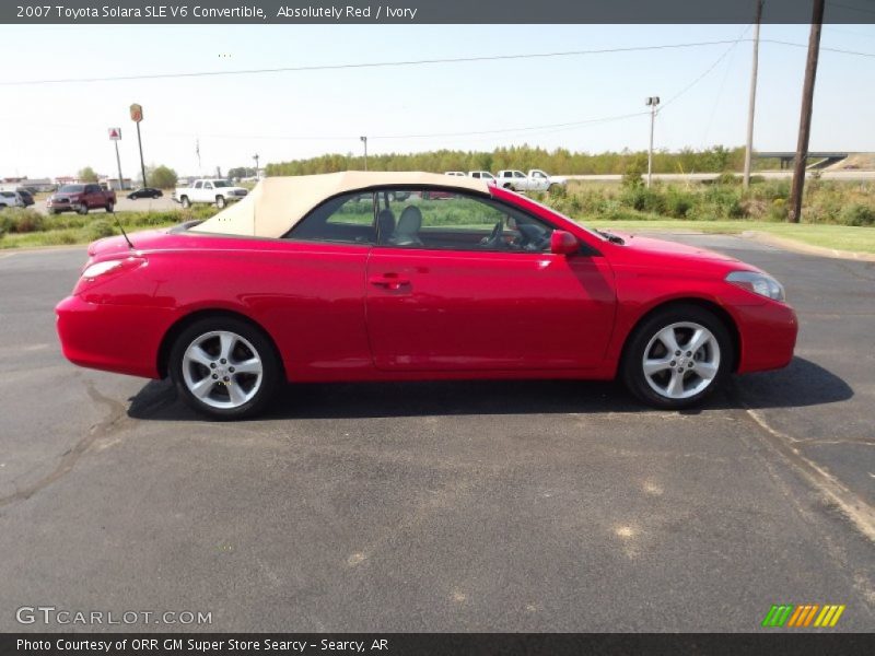 Absolutely Red / Ivory 2007 Toyota Solara SLE V6 Convertible