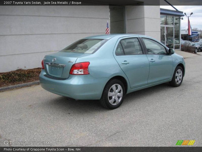 Jade Sea Metallic / Bisque 2007 Toyota Yaris Sedan
