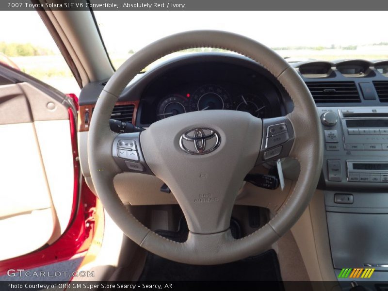 Absolutely Red / Ivory 2007 Toyota Solara SLE V6 Convertible