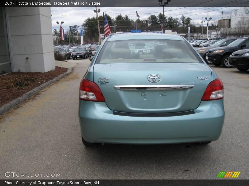 Jade Sea Metallic / Bisque 2007 Toyota Yaris Sedan